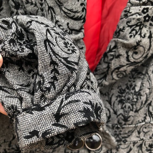 XOXO True Vintage Goth Victorian TopCoat Velvet Damask Y2K - Picture 8 of 14